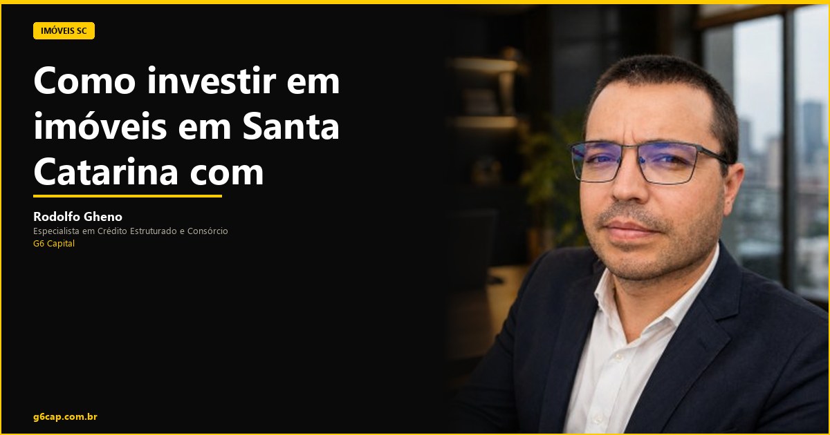 Rodolfo Gheno — Como investir em imóveis em Santa Catarina com segurança | G6 Capital, Vale do Itajaí SC