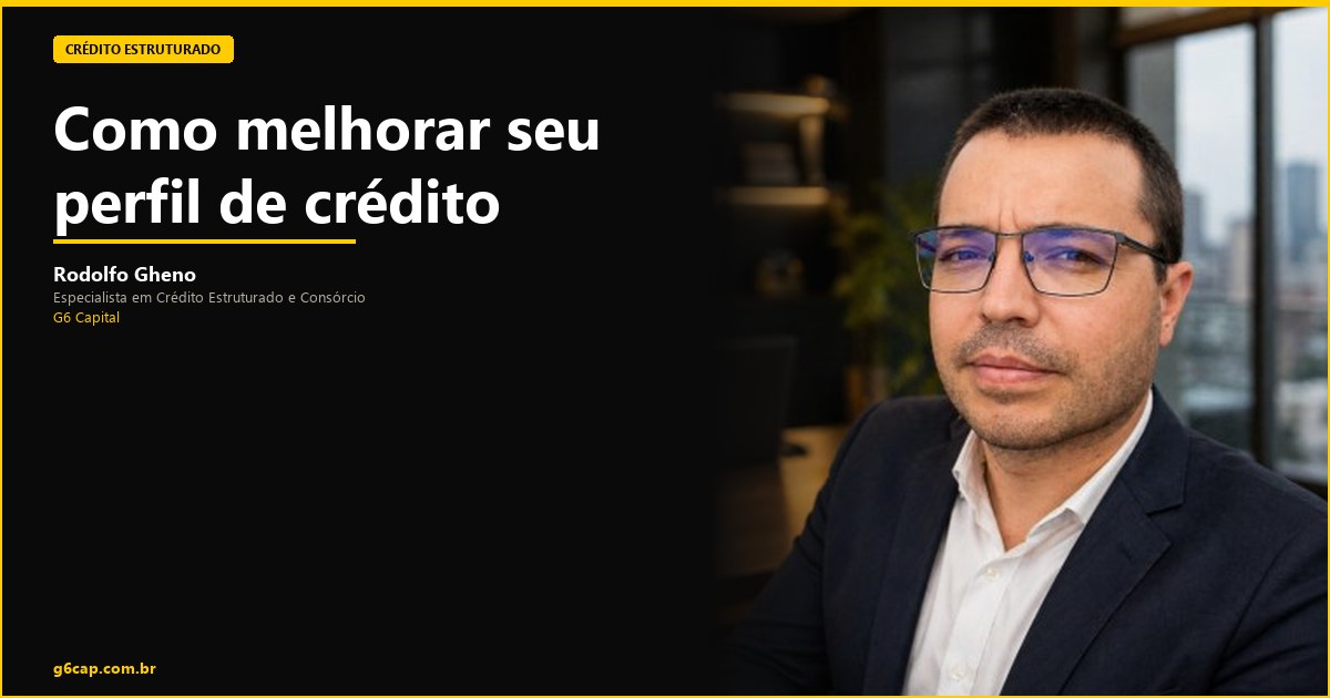 Rodolfo Gheno — Como melhorar seu perfil de crédito | G6 Capital, Vale do Itajaí SC