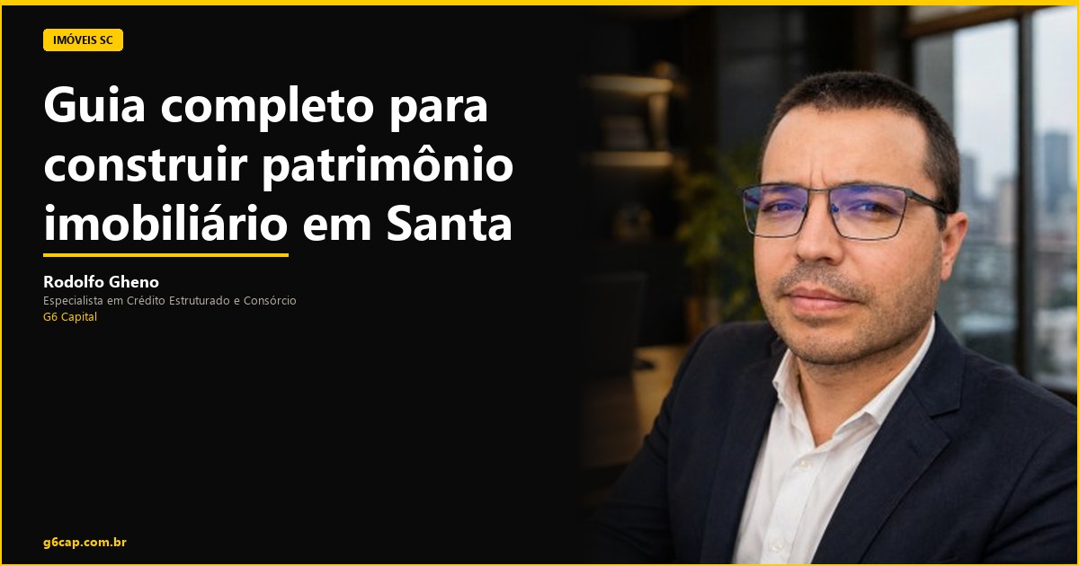 Rodolfo Gheno — Guia completo para construir patrimônio imobiliário em Santa Catarina | G6 Capital, Vale do Itajaí SC
